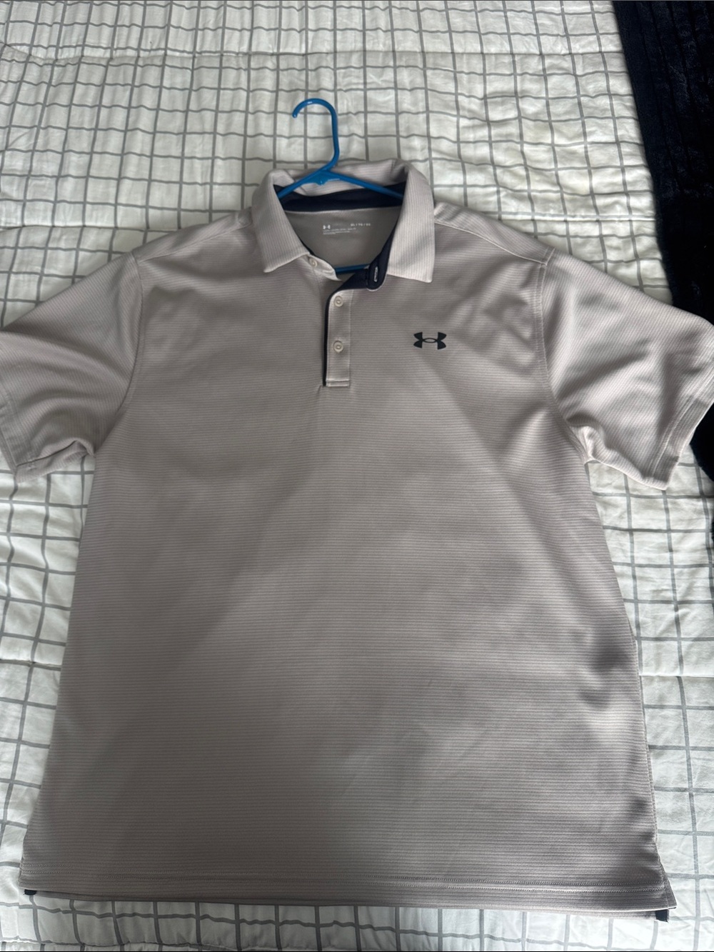 Under Armour Men’s Polo Shirt - Light Taupe with Black Logo